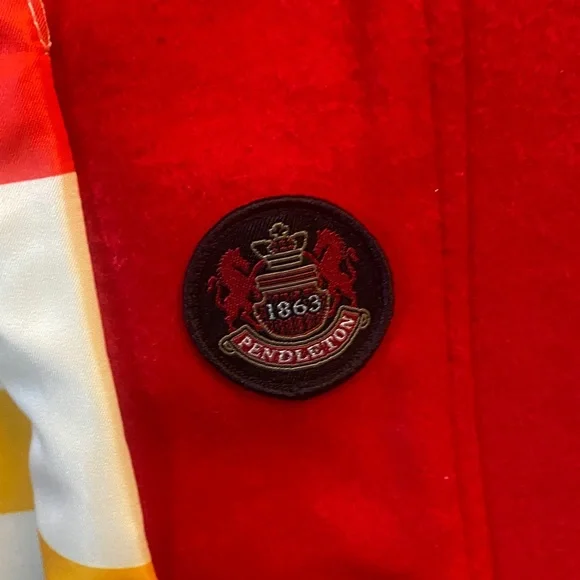 Pendleton Red Wool Jacket - Picture 7 of 9